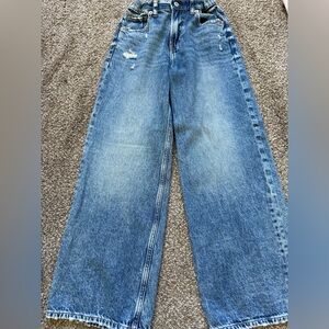 GAP kids wide leg Jeans in Light Blue